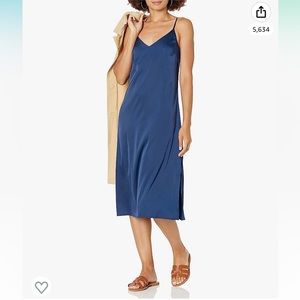 Amazon Women's Blue Slip Dress XL